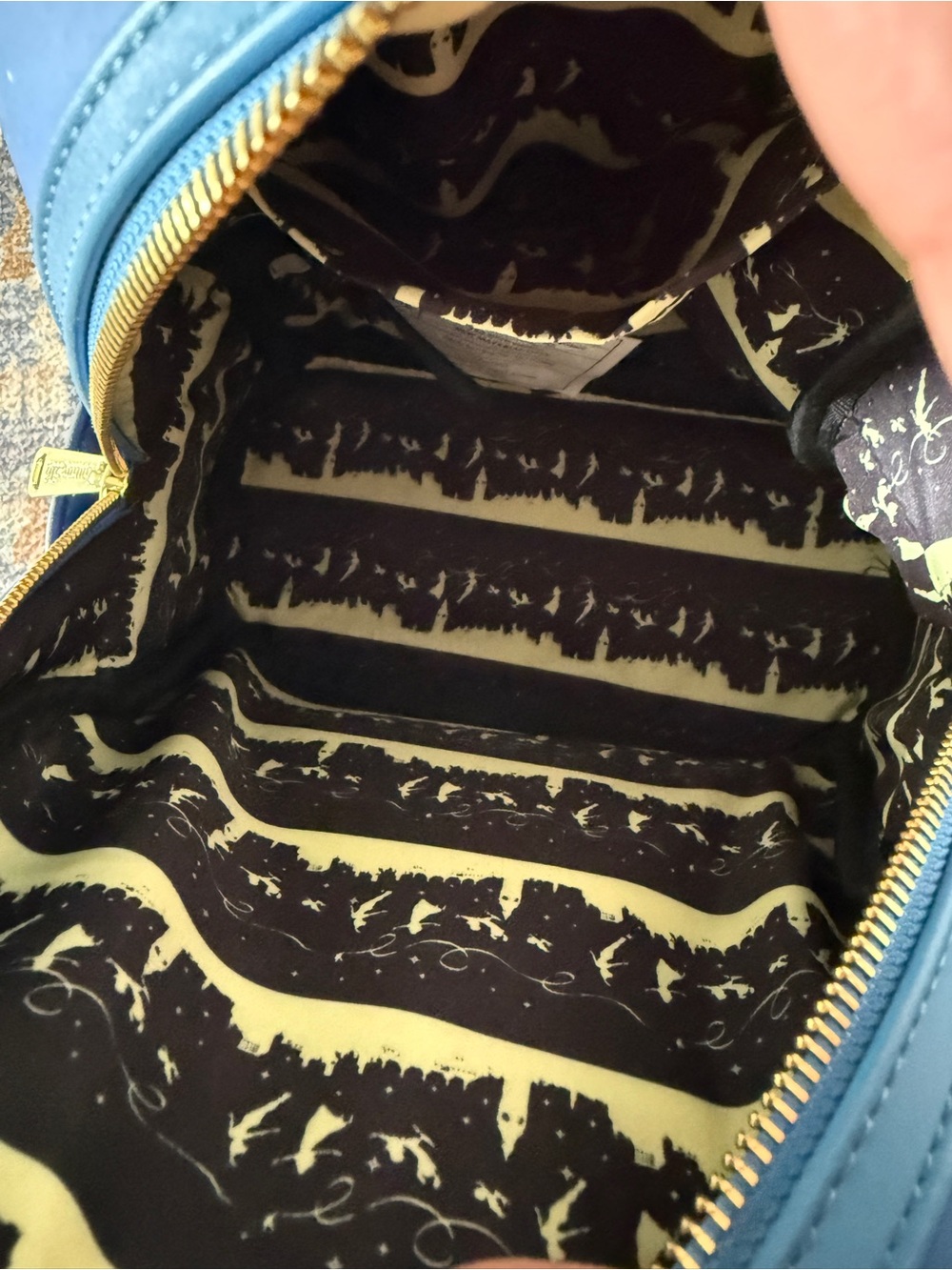 Peter Pan Themed Mini Backpack - Blue - Picture 4 of 8